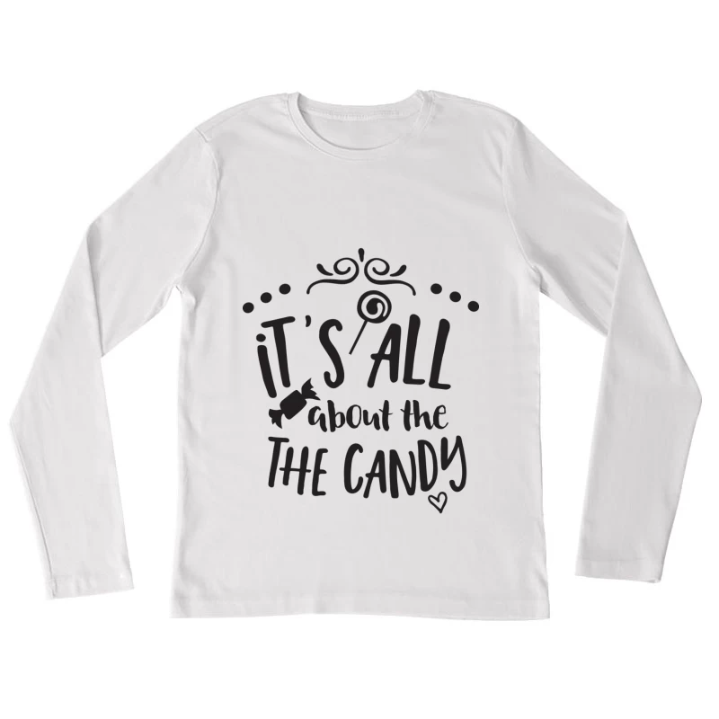Tout est question de bonbons Femme Manches Longues T-Shirt
