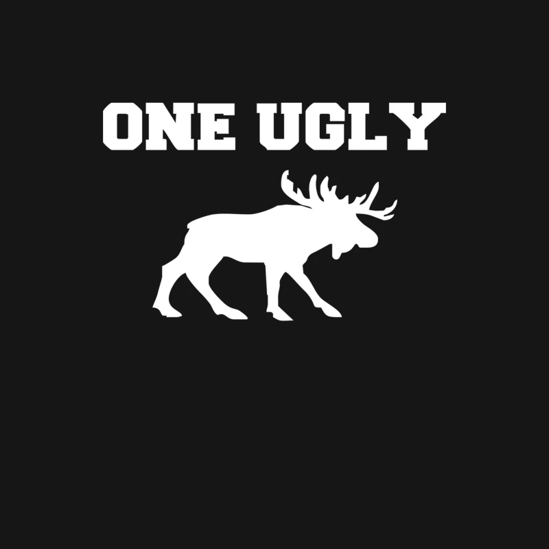UGLY MOOSE funny animal present tee New Female Long Sleeve T-Shirt