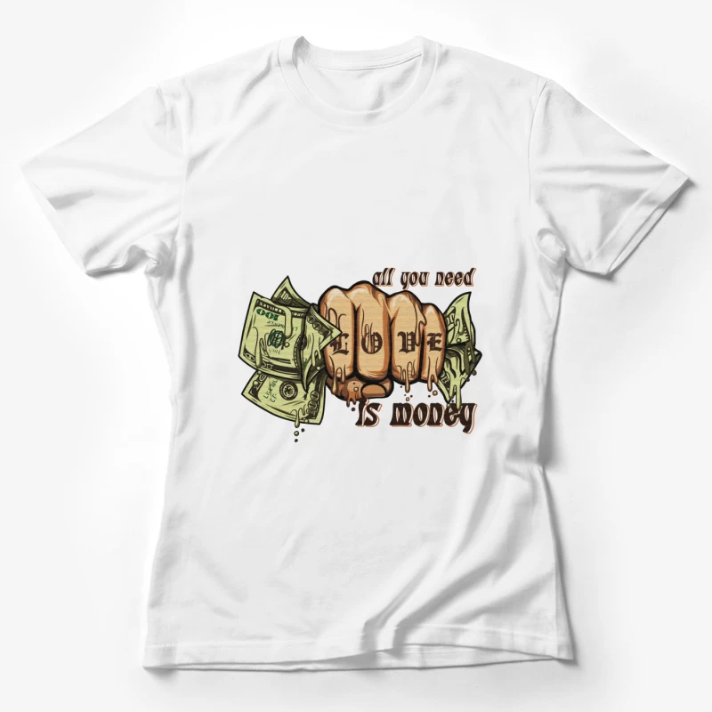 Liebe und Geld Damen T-Shirt