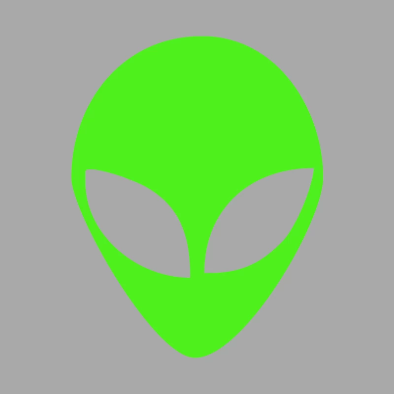 uomo ALIENO ufo stampa VERDE FLUO divertente MITICHE Male Pullover Hoodie