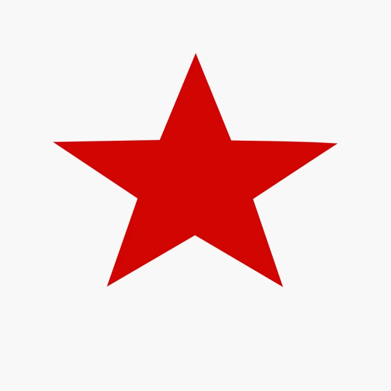 Red Star Army Cotton Tote Bag