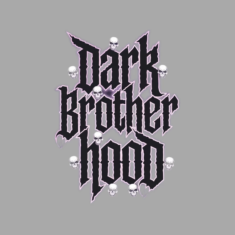 Gothic Dark Brotherhood Logo with Skulls Female Pullover Hoodie