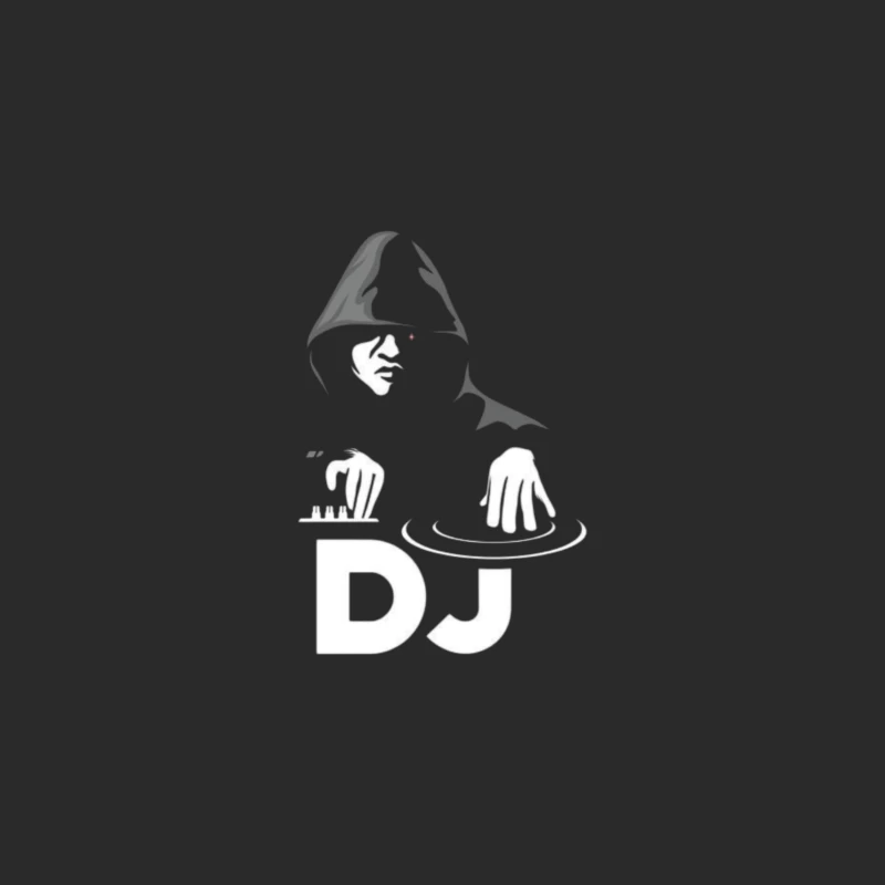 DJ Performing in Silhouette Baseball Cap