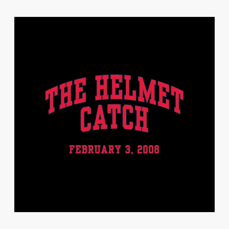 The Helmet Catch: Super Bowl Legacy from February 3, 2008 Throw Pillow