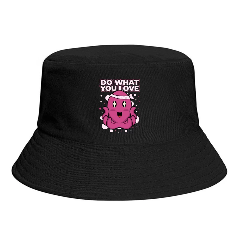 Playful Octopus Motivational Art Bucket Hat