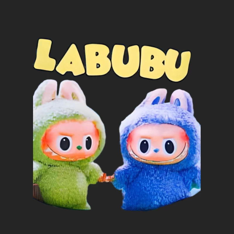 Labubu Figuren in Kostümen Herren Pullover Sweatshirt