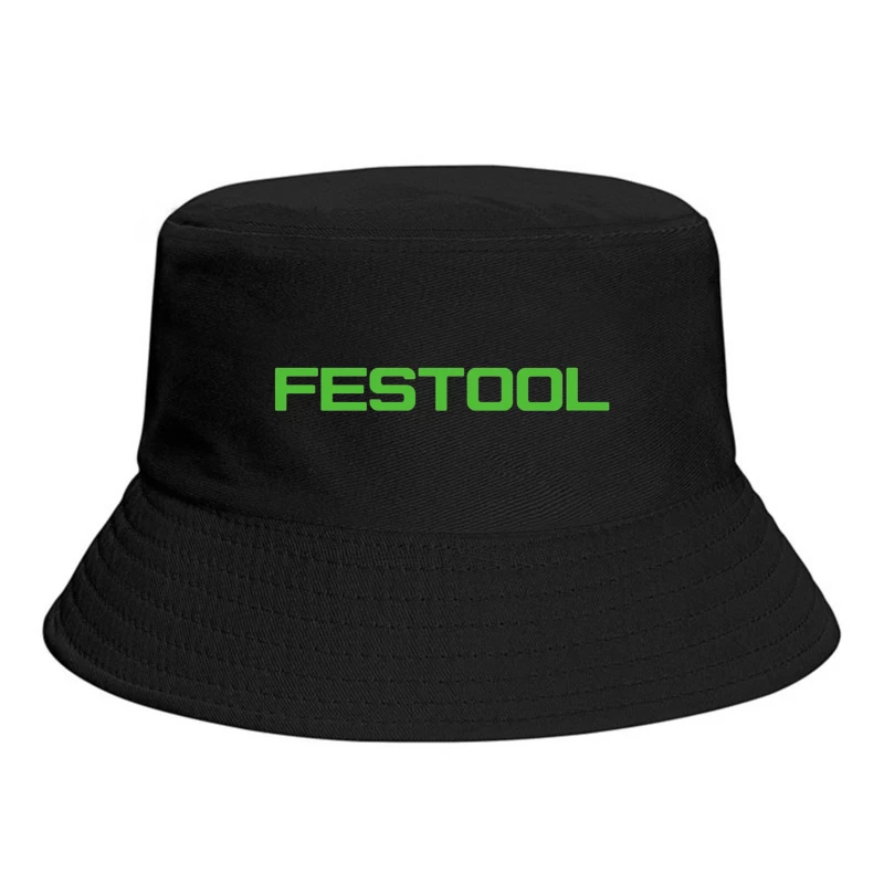 Festool Green Industrial Power Tool Brand Logo Bucket Hat