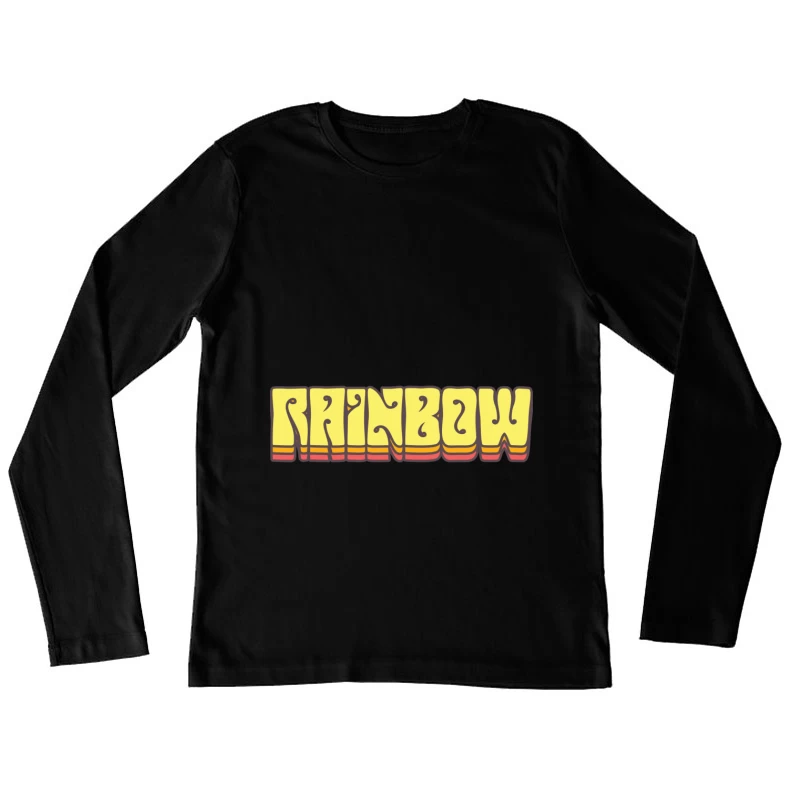 Buntes Retro-Design Damen Langarm T-Shirt