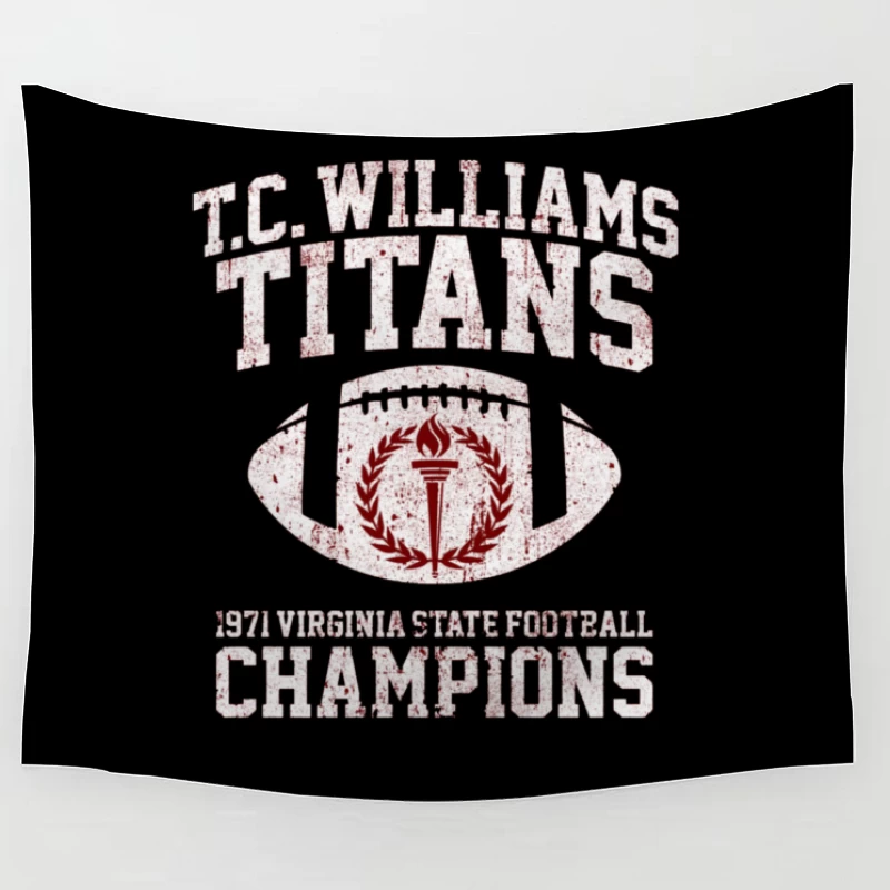 T.C. Williams Titans 1971 Football Tapestry