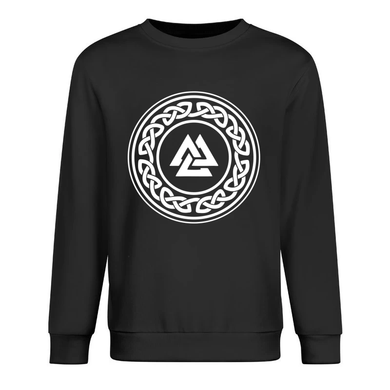 Triad Knot: Timeless Celtic Elegance Male Pullover Sweatshirt