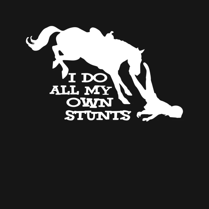 I Do All My Own Stunts Horse Mouse Pad