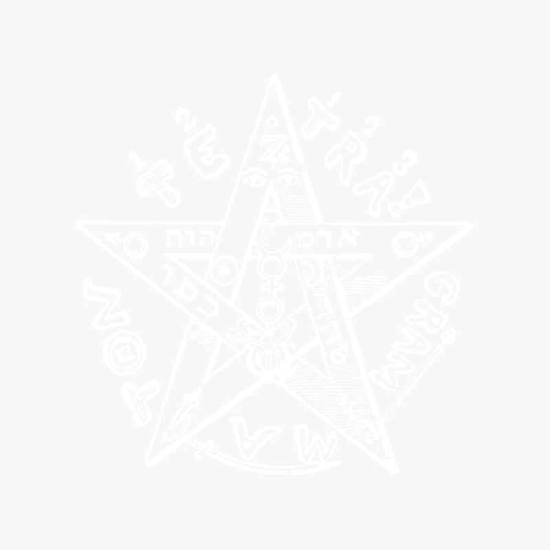 Eliphas Levis Pentagram Cotton Tote Bag