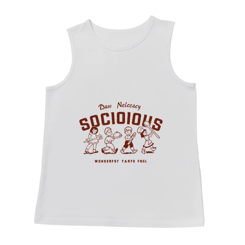Kinderspiel-Design für geselliges Essen Herren Tanktops