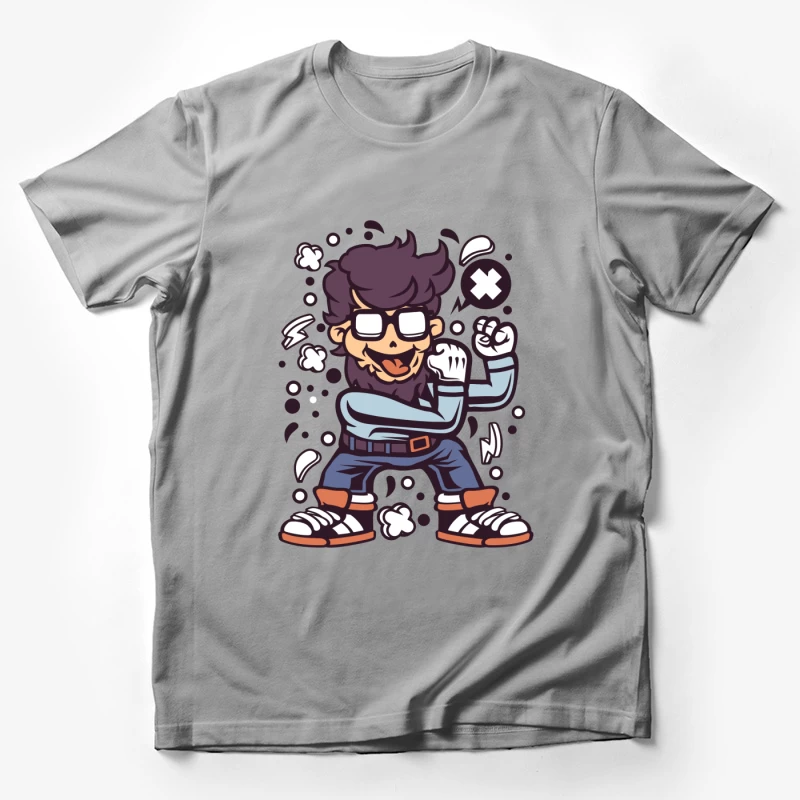 Personnage de dessin animé joyeux Homme T-Shirt