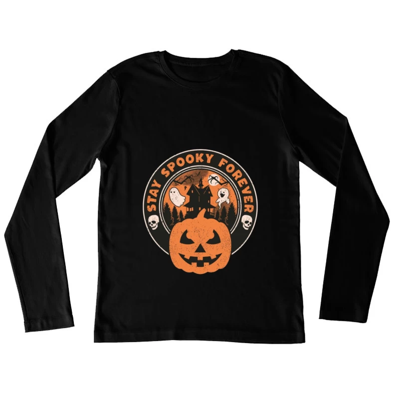 Décoration Halloween Effrayante Femme Manches Longues T-Shirt