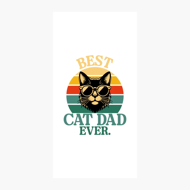Best Cat Dad Ever Funny Cat Lover Daddy iPhone Case