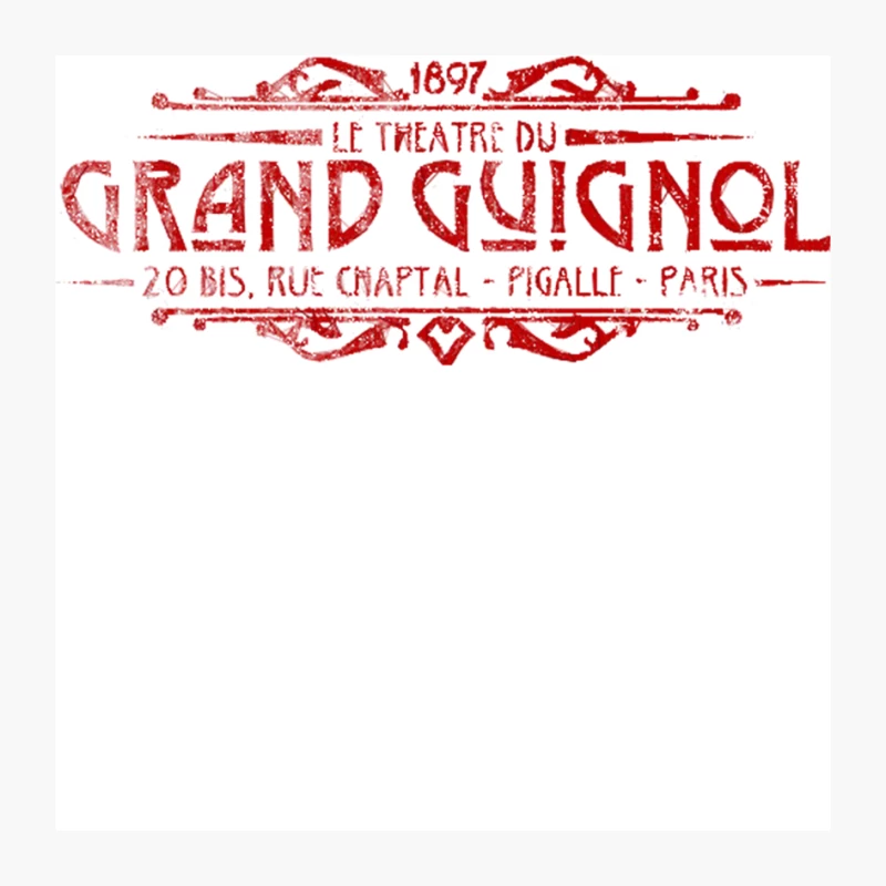 Grand Guignol, distressed Pin