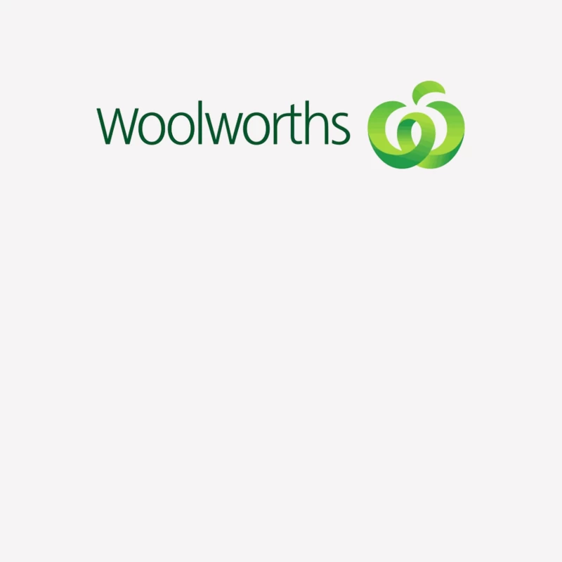 Woolworths Supermarket Chain Logo with Green Apple Design Male T-Shirt