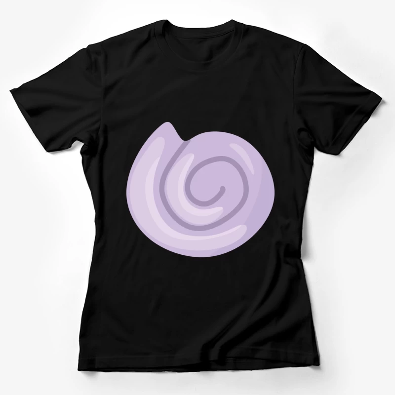 Spirale de coquillage violet Femme T-Shirt