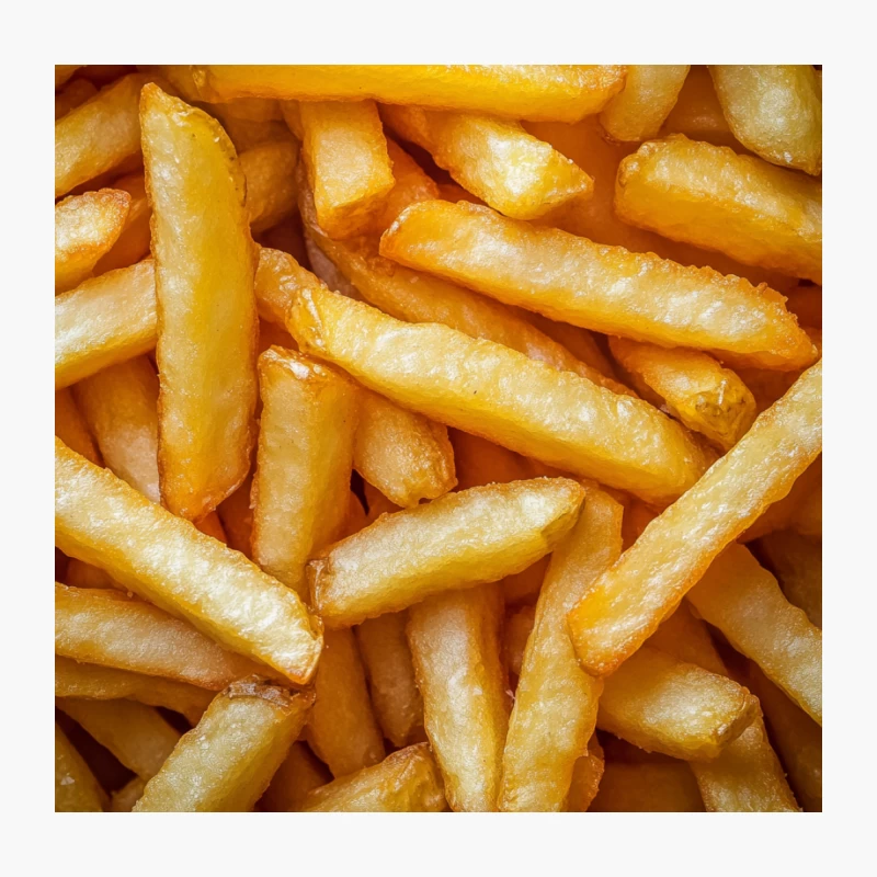 Golden Crispy French Fries: A Classic Fast Food Indulgence Throw Pillow