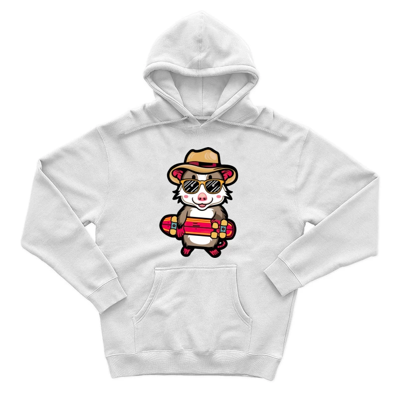 Opossum skateur en vacances Homme Sweat à capuche