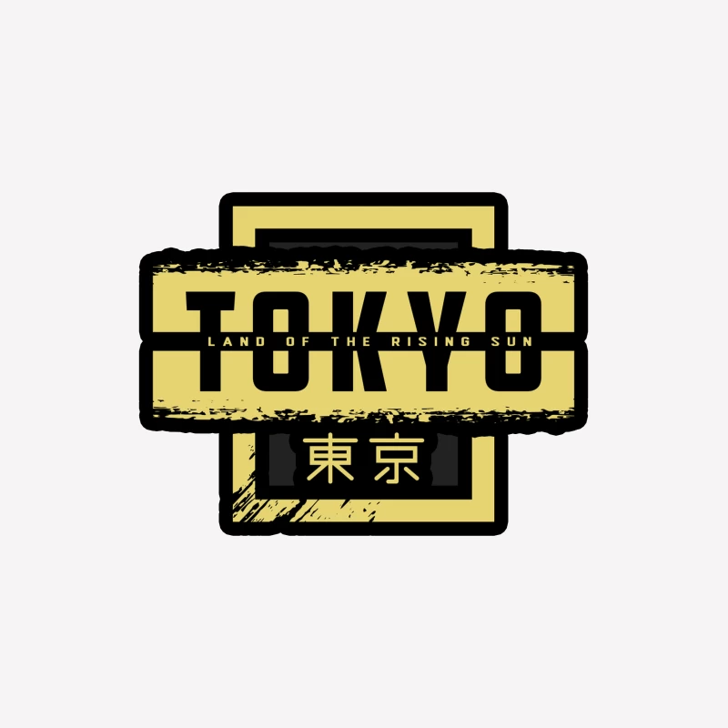 Tokyo: Land of the Rising Sun Graphic Design Male T-Shirt