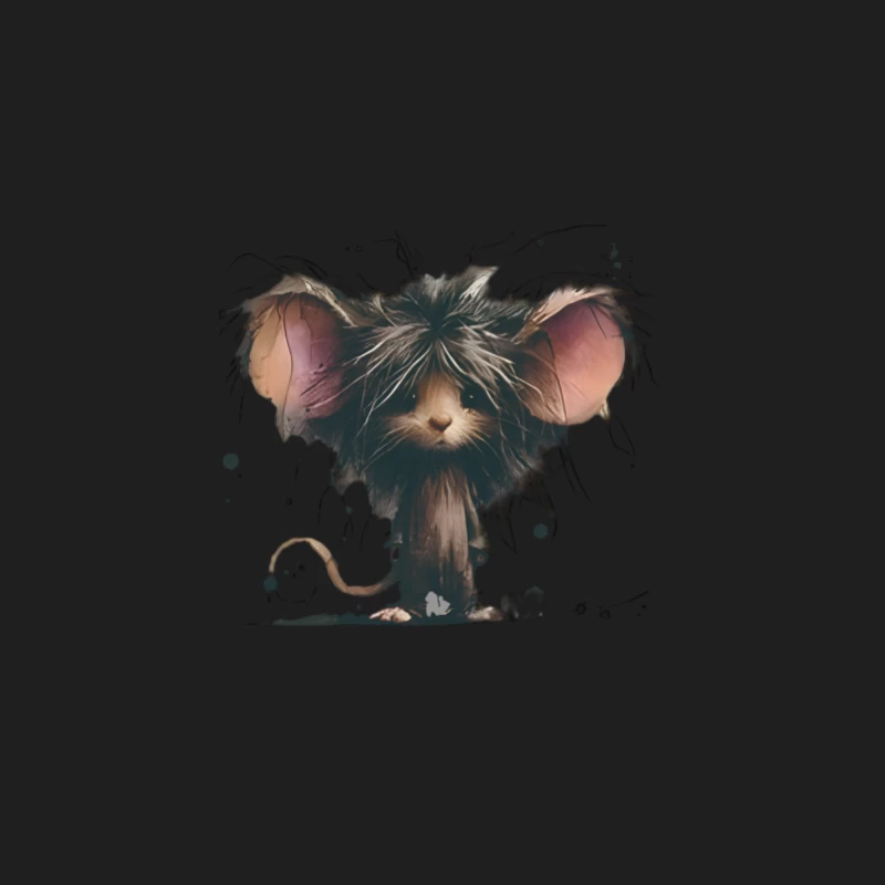 Adorable souris à fourrure avec de grandes oreilles Homme Débardeur
