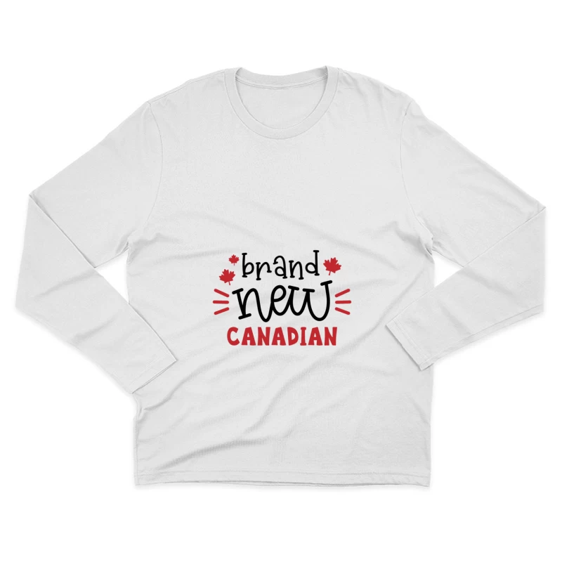 Design de Marque Canadien Homme Manches Longues T-Shirt