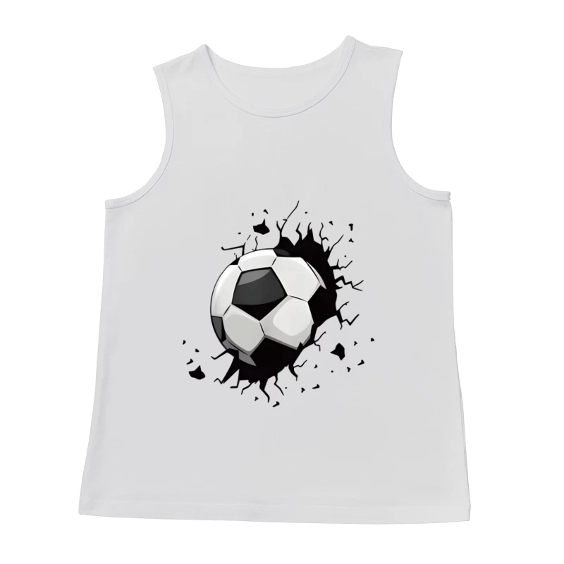 Fußball zerbricht die Wand Herren Tanktops