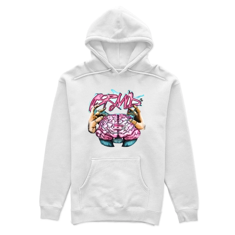 Design graphique avec cerveau et mains en style graffiti Femme Sweat à capuche