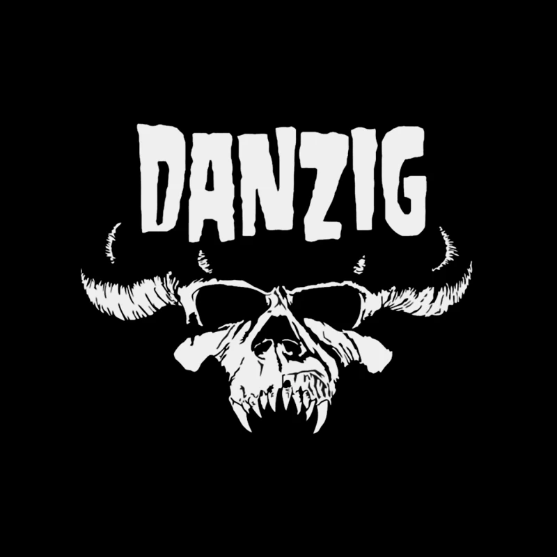 Danzig Band Gothic Skull Logo Design Mouse Pad