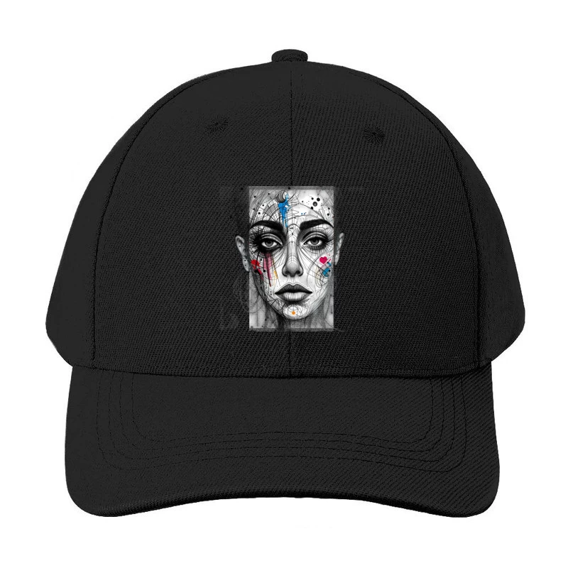 Abstract girl statue Baseball Cap
