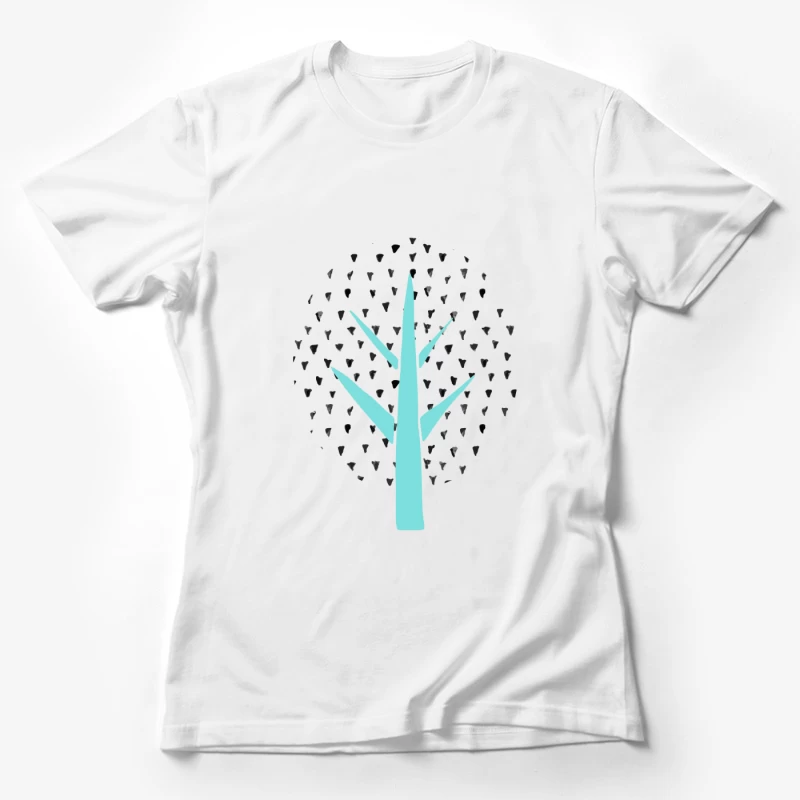 Arbre Givré en Vecteur Femme T-Shirt