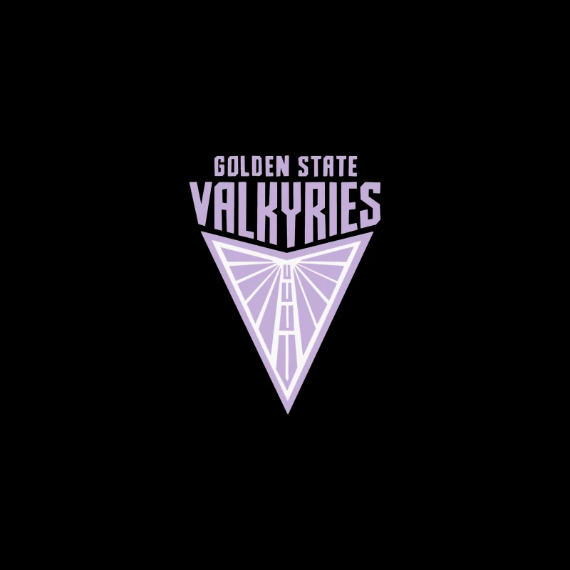 Golden State Valkyries Purple Triangle Logo Design iPhone Case