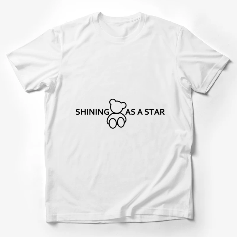 Niedliches Teddybär-Logo mit motivierendem Text Herren T-Shirt