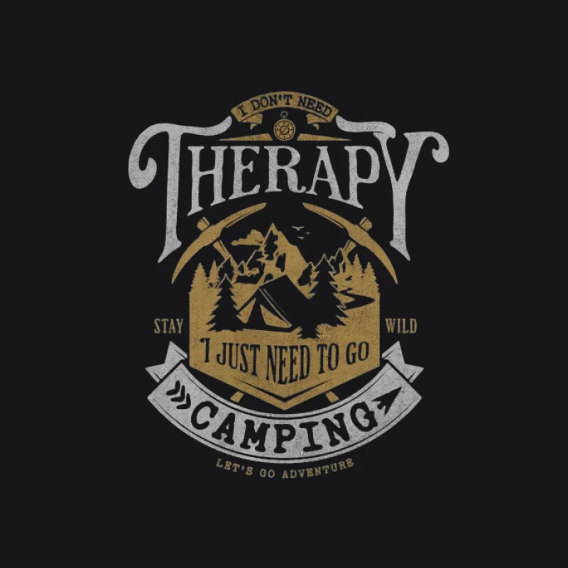 Thérapie de camping: Aventure en plein air Homme Sweat à capuche