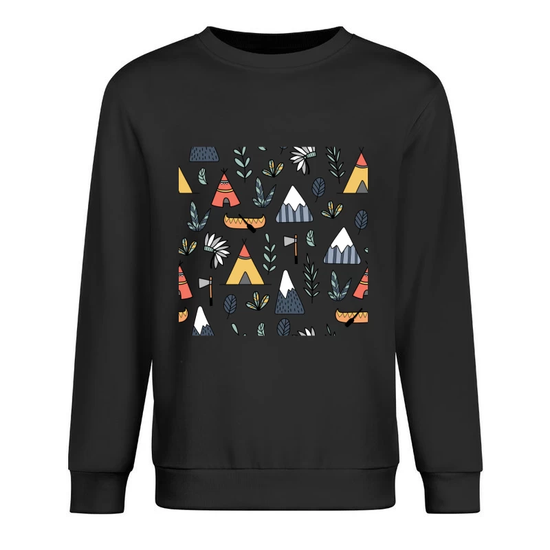 Motifs de camping et nature Homme Sweat-shirt à enfiler
