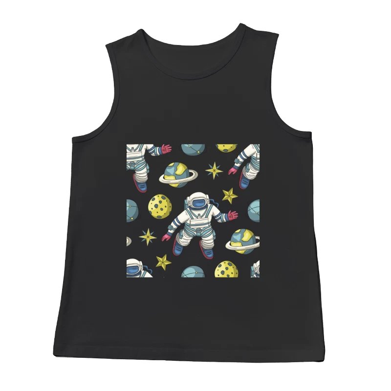 Astronauten und Planeten im Weltraum Herren Tanktops