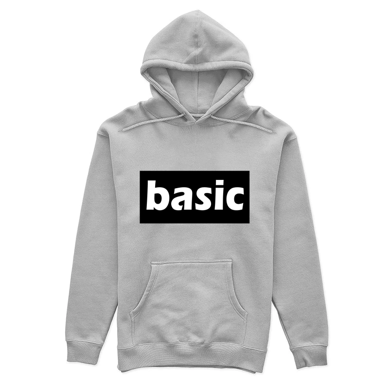 Basic Typography Design Female Pullover Hoodie