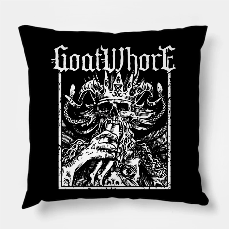 Goatwhore The Demon Throw Pillow