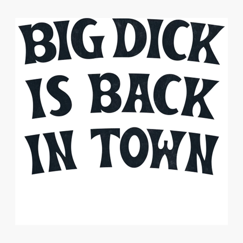 BIG DICK IS BACK IN TOWN Throw Pillow