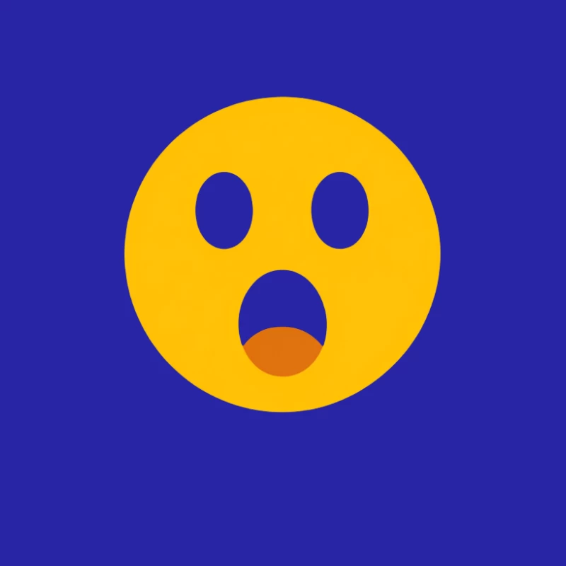 Surprised Yellow Emoji Face Expression Male Tank Top
