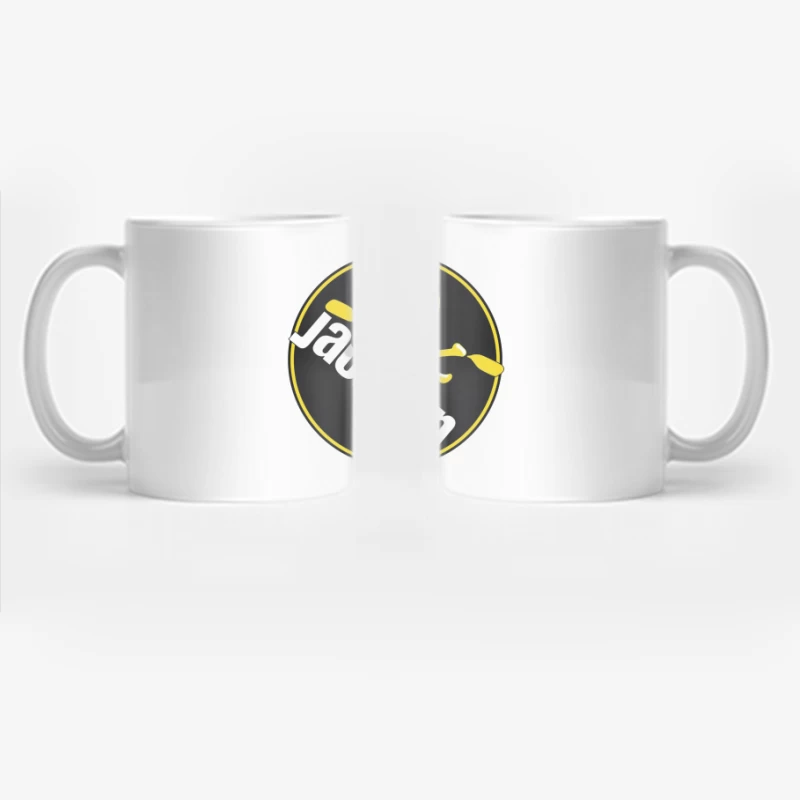 Jackson Kayak Sports Logo with Yellow Smiley Design Coffee Mug