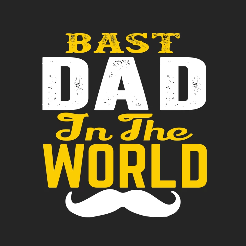 T-shirt Meilleur Papa du Monde avec Moustache Femme Sweat-shirt à enfiler