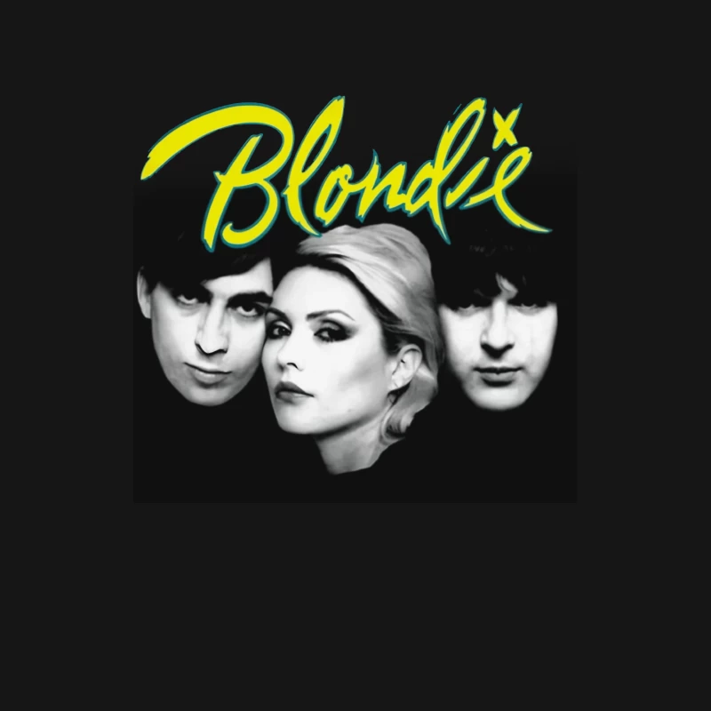 Iconic Black and White Portrait of New Wave Band Blondie Male Long Sleeve T-Shirt