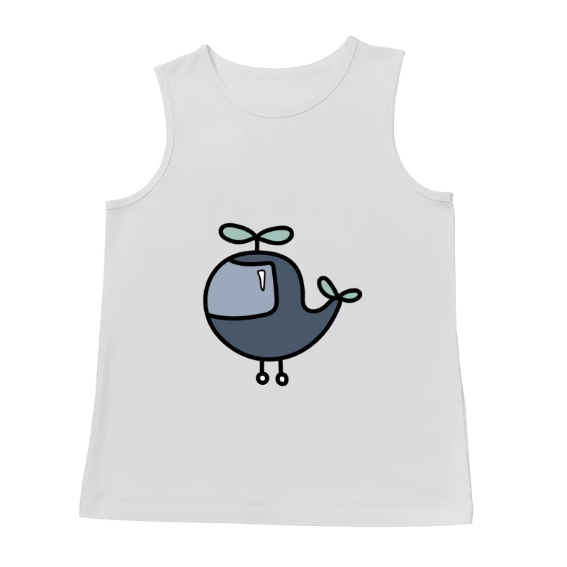 Hélicoptère dessiné mignon Homme Débardeur