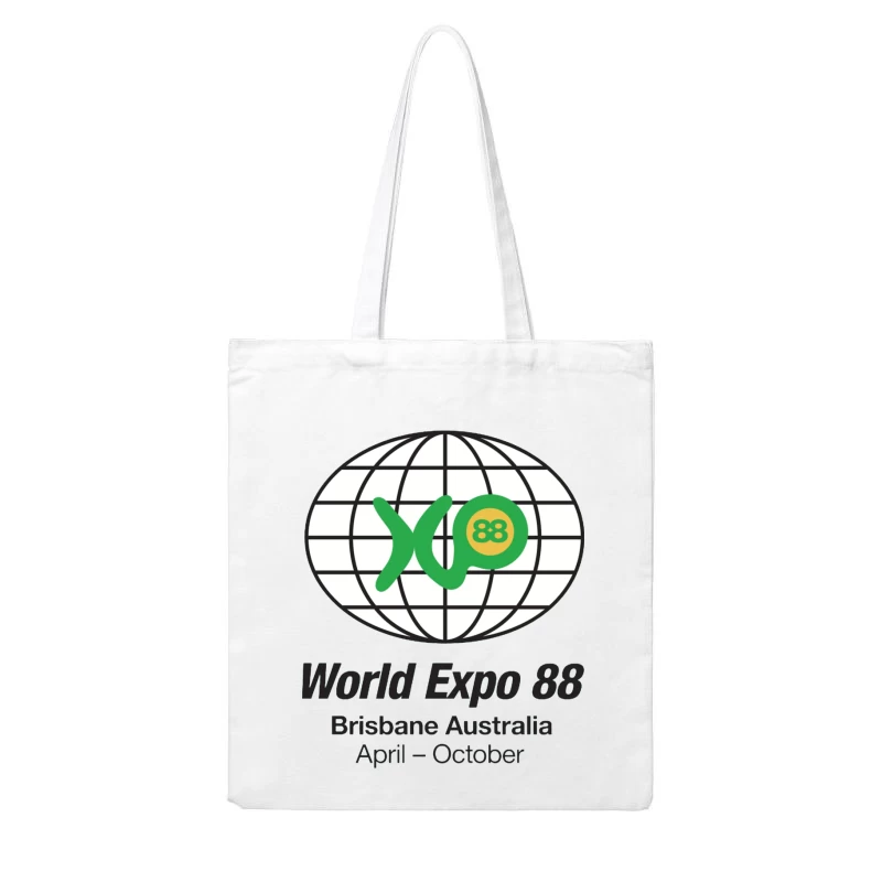 World Expo 88 Brisbane Australia Logo Cotton Tote Bag