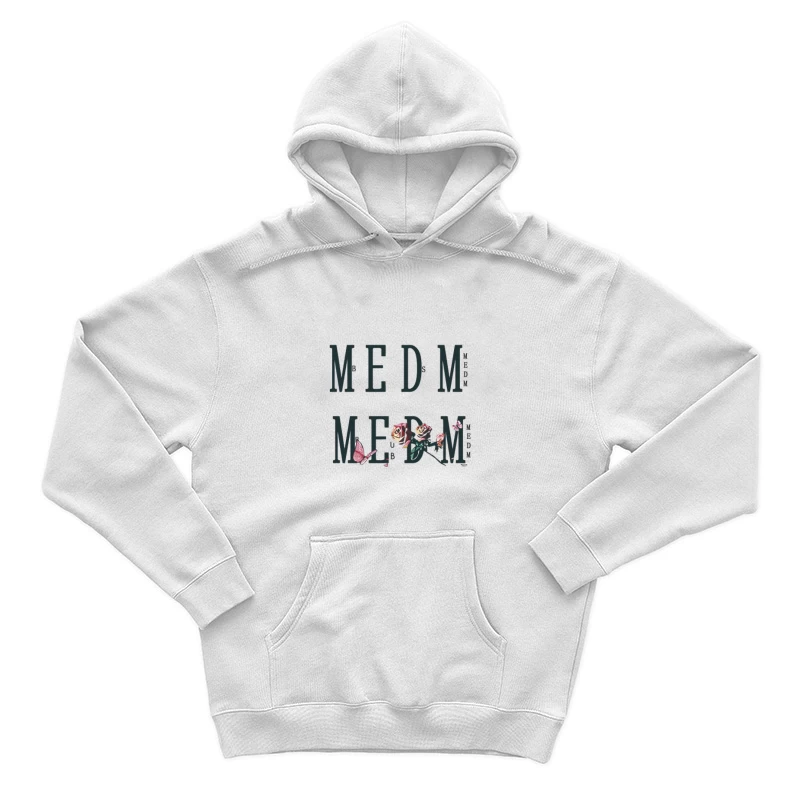 Design floral avec texte Homme Sweat à capuche
