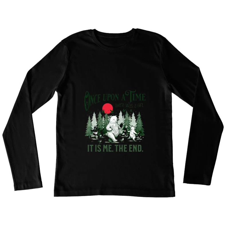 Ein Märchen mit Bären und Wäldern Damen Langarm T-Shirt