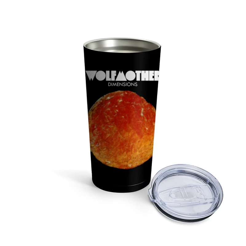 Wolfmother - Dimensions Album Cover with Orange Celestial Design Travel Mug